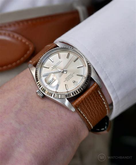 rolex dayjust leather|Rolex Datejust strap guide.